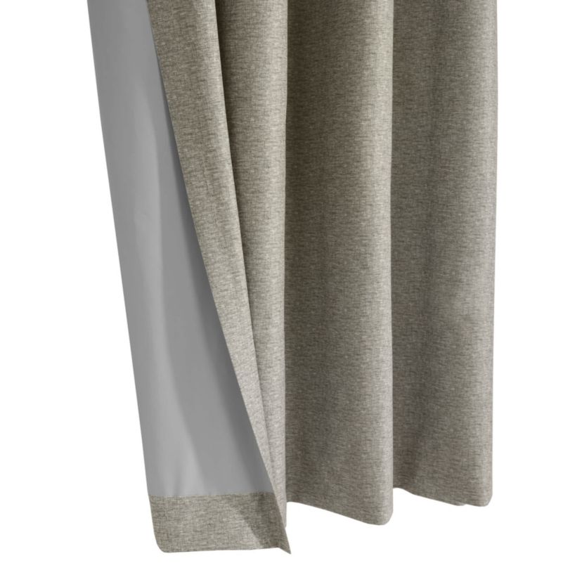 Denver 100% Blackout Grommet Curtain Panel 52 x 108 in Taupe Grey