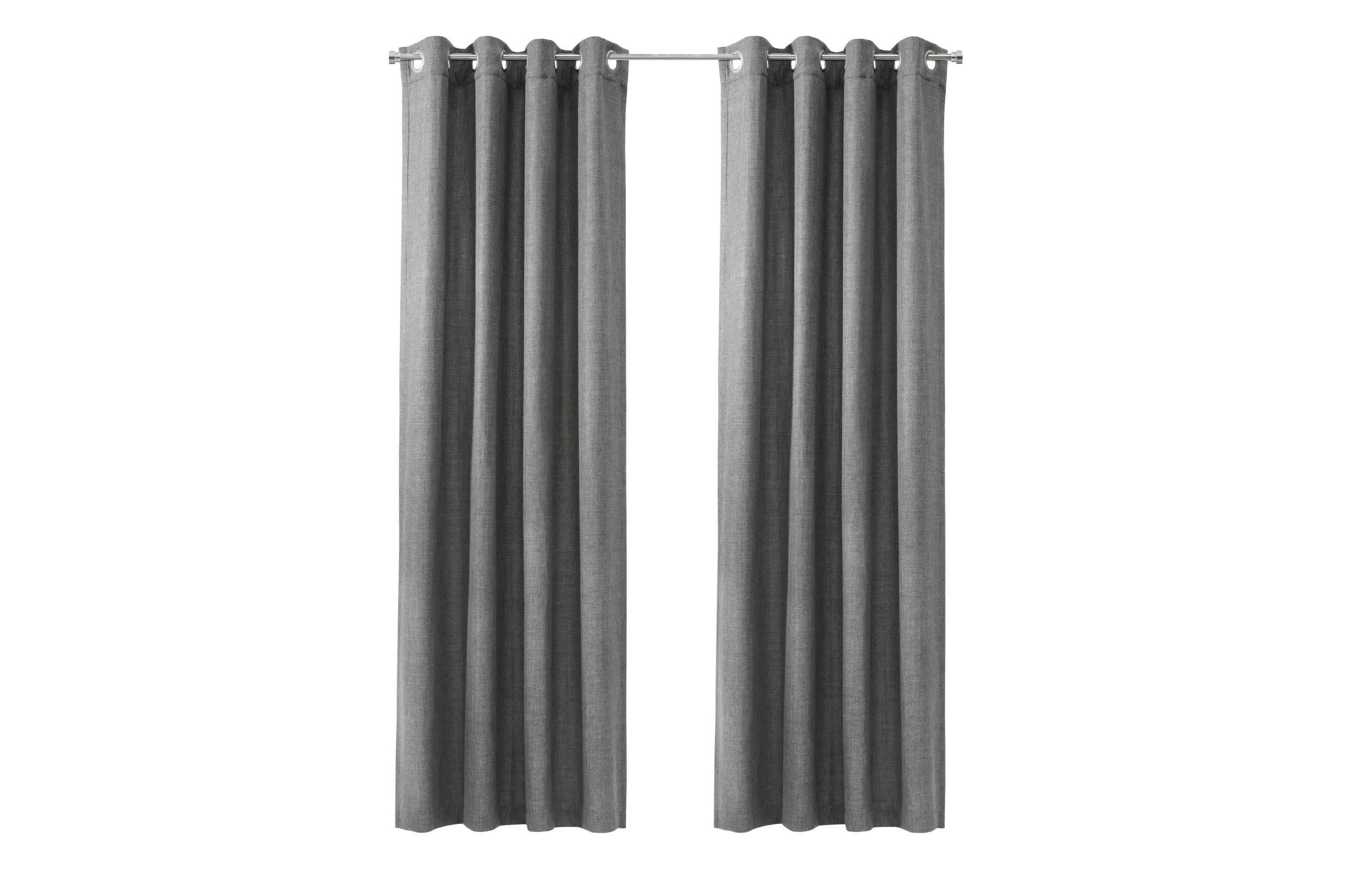 Sanders Light Filtering Grommet Curtain Panel 52 x 63 in Grey