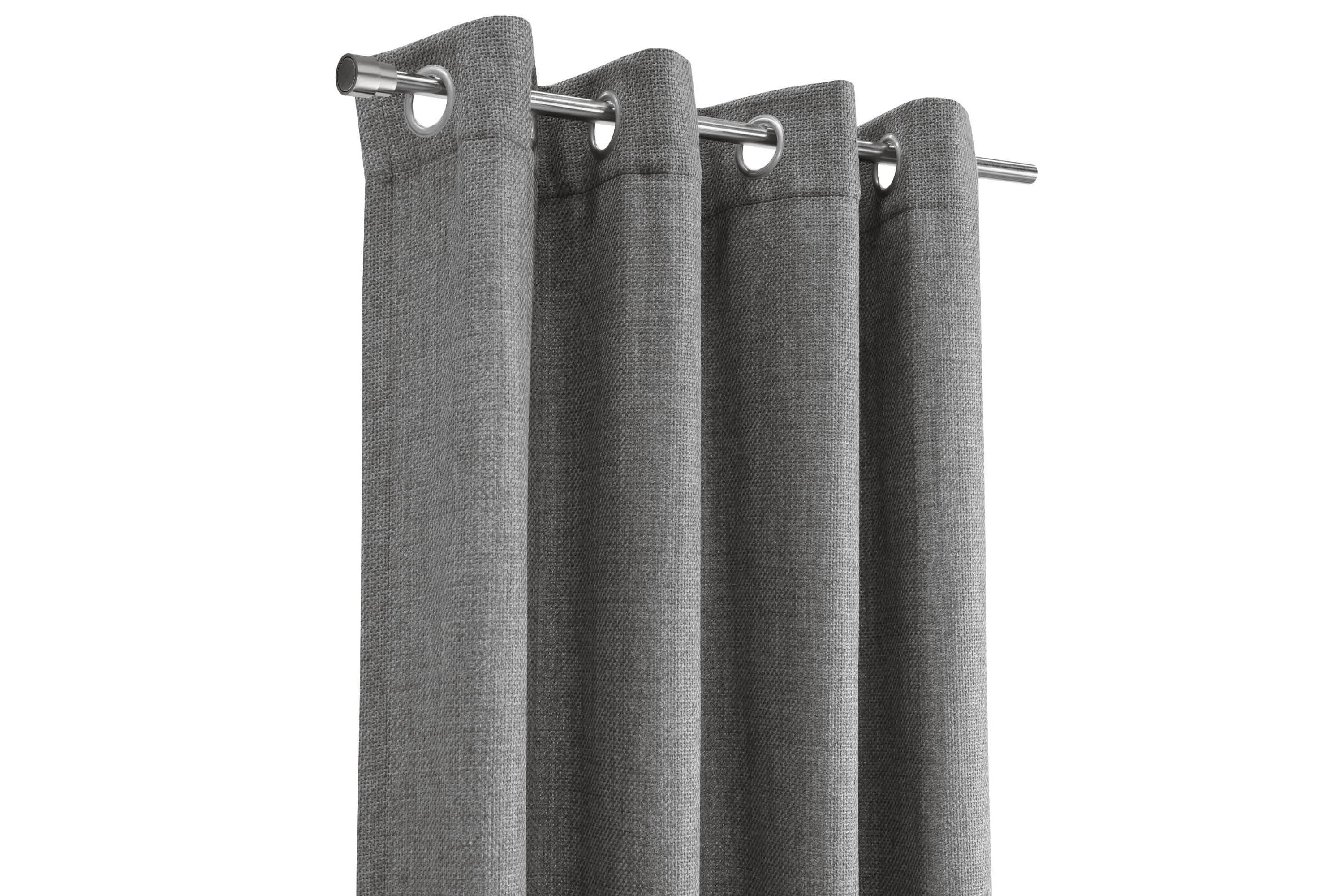 Sanders Light Filtering Grommet Curtain Panel 52 x 63 in Grey