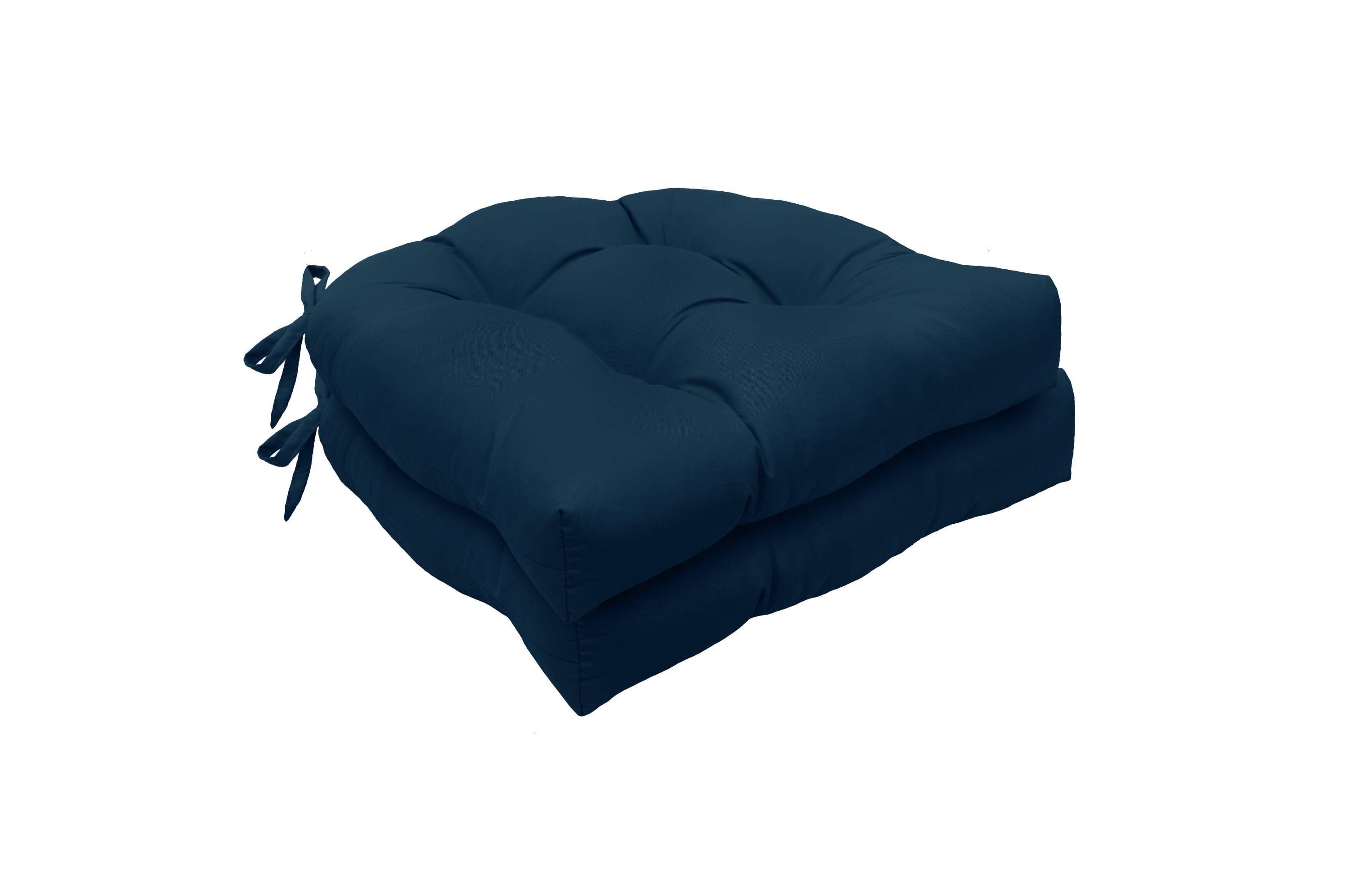Tufted Chair Pad Pack of 2 15 X 15 Navy