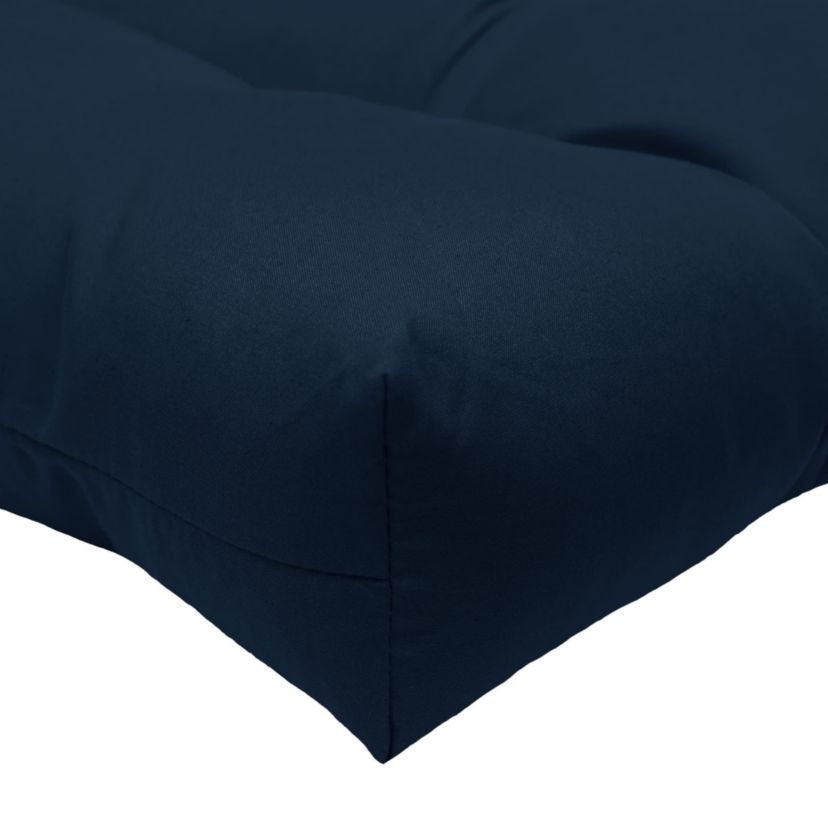 Tufted Chair Pad Pack of 2 15 X 15 Navy