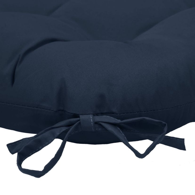 Tufted Chair Pad Pack of 2 15 X 15 Navy