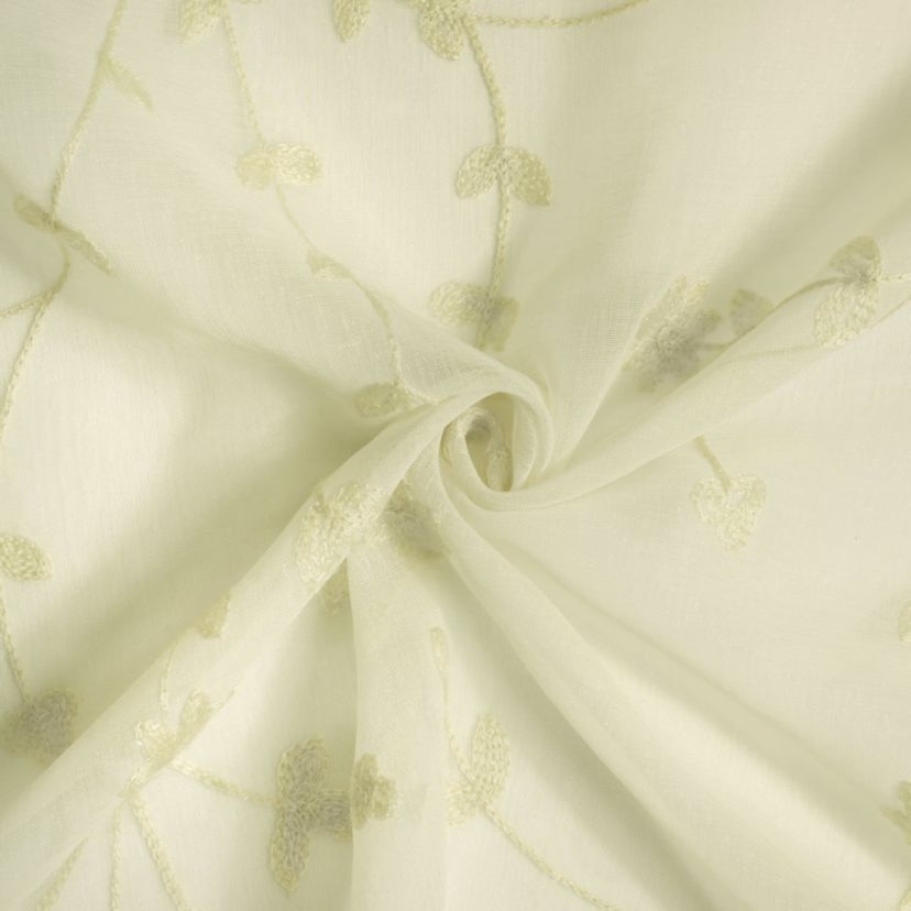 Grandeur Sheer Pole Top Curtain Tiers 52 x 36 in White