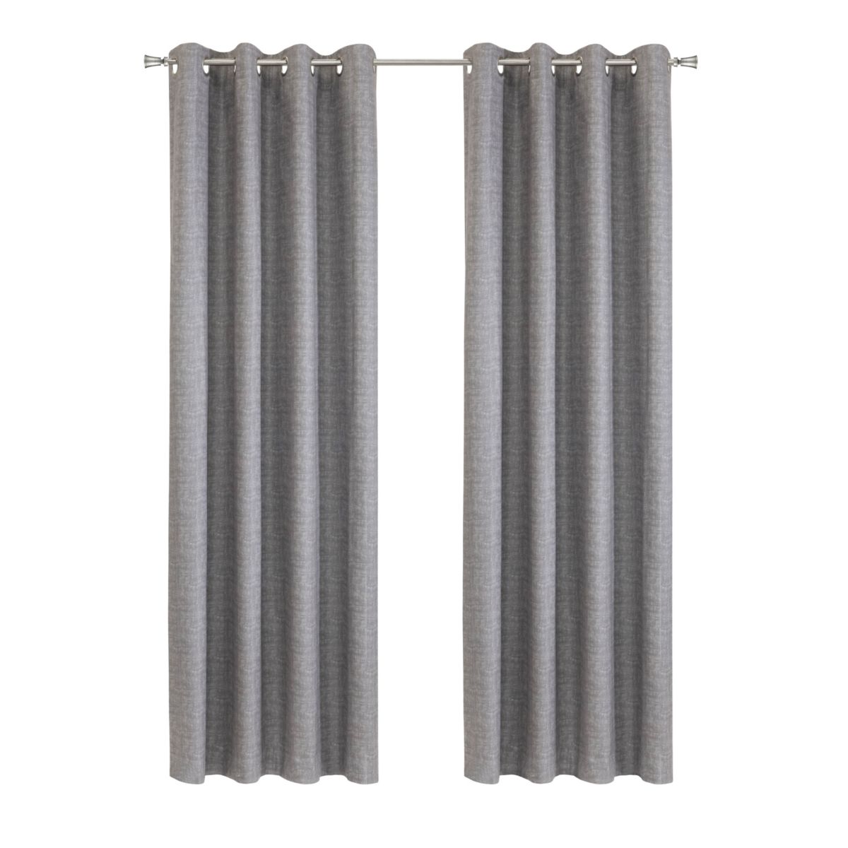 Mason Blackout Grommet Curtain Panel 52 x 108 in Grey