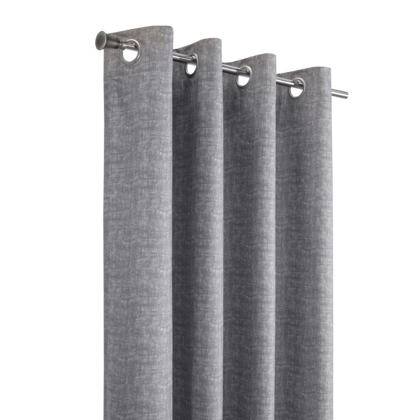 Mason Blackout Grommet Curtain Panel 52 x 108 in Grey