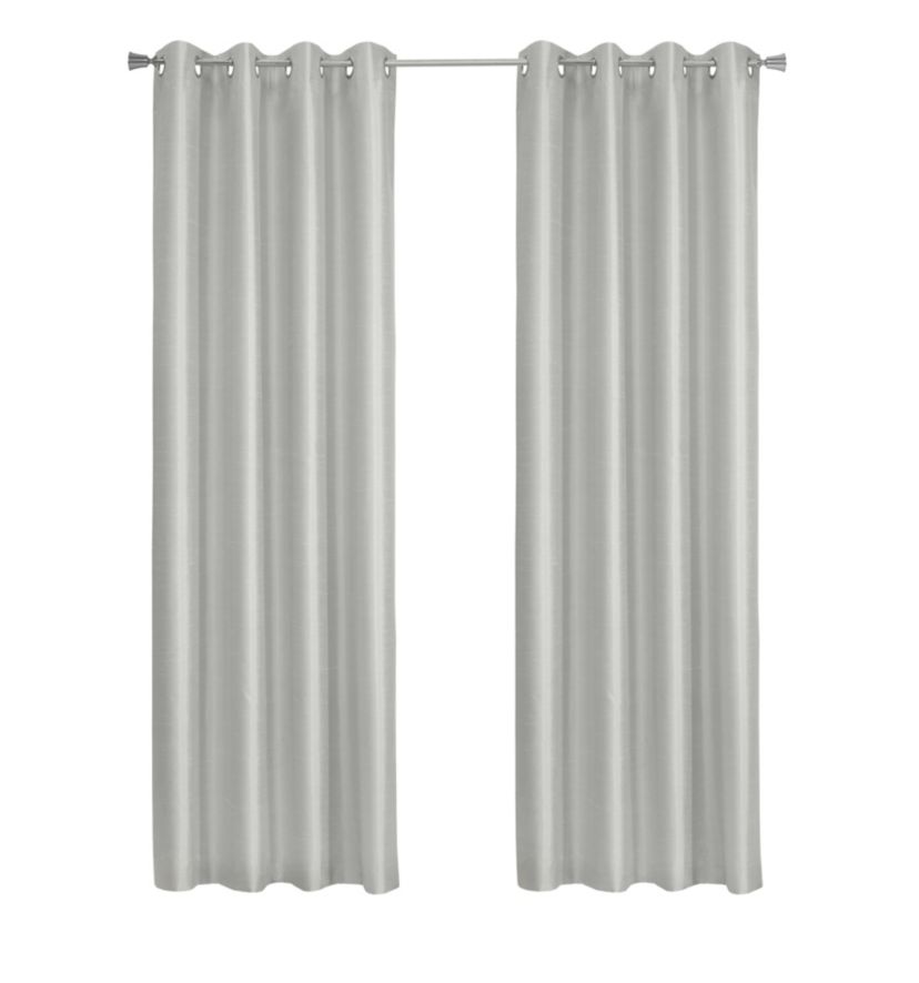 Glacier Blackout Grommet Curtain Panel 52 x 84 in Silver
