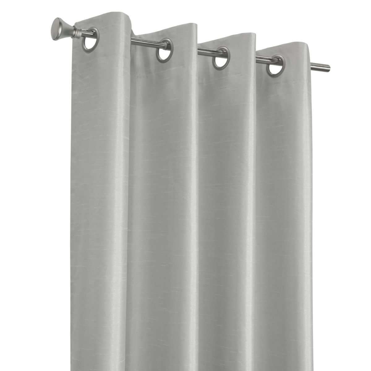 Glacier Blackout Grommet Curtain Panel 52 x 84 in Silver