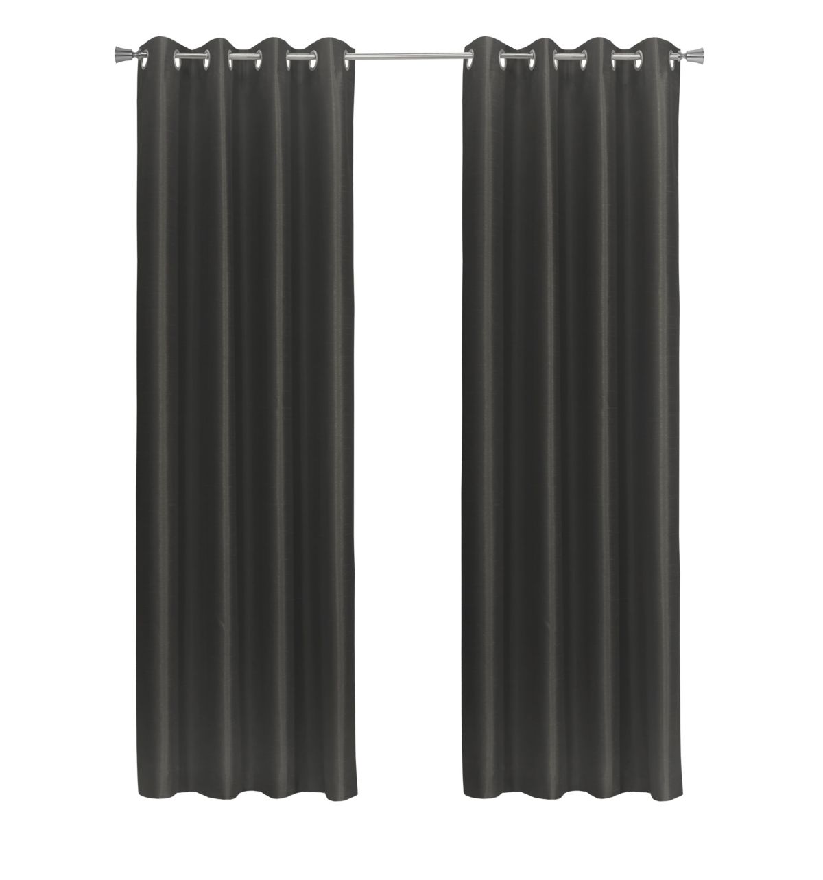 Glacier Blackout Grommet Curtain Panel 52 x 95 in Black
