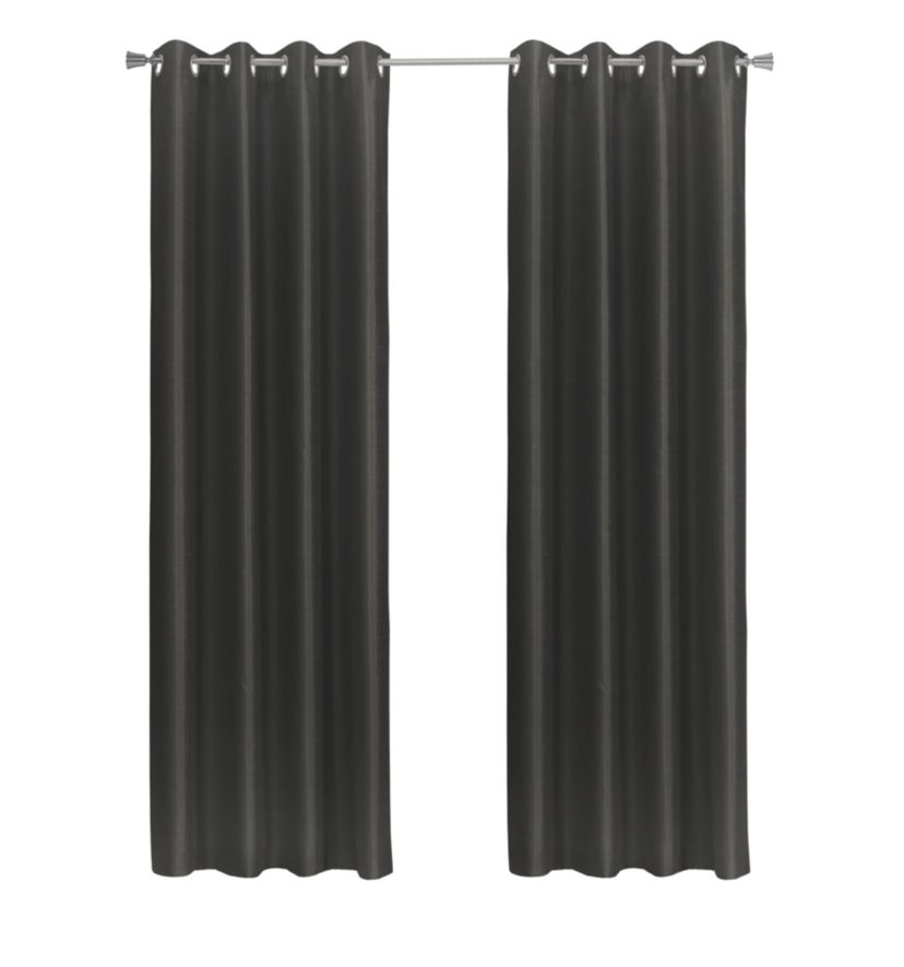 Glacier Blackout Grommet Curtain Panel 52 x 95 in Black