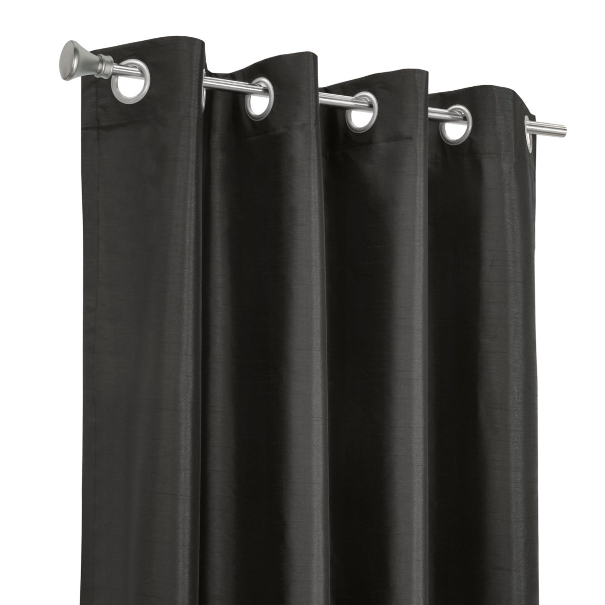 Glacier Blackout Grommet Curtain Panel 52 x 95 in Black