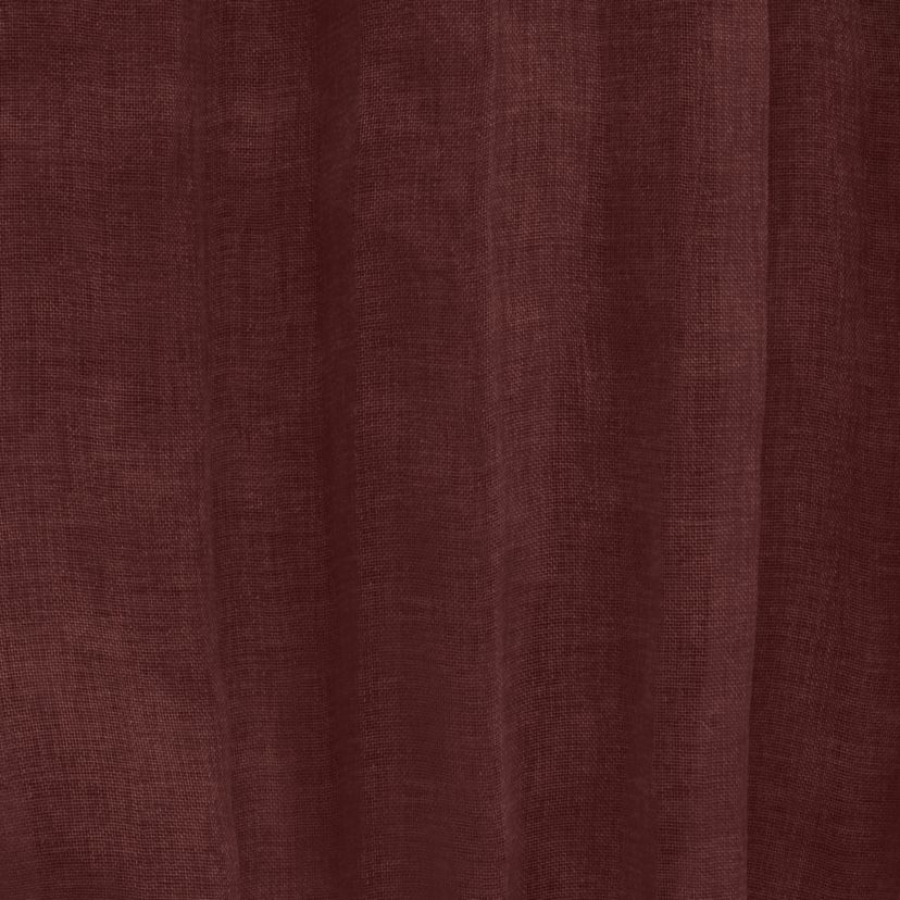 Paloma Sheer Dual Header Curtain Panel 52 x 95 in Burgundy