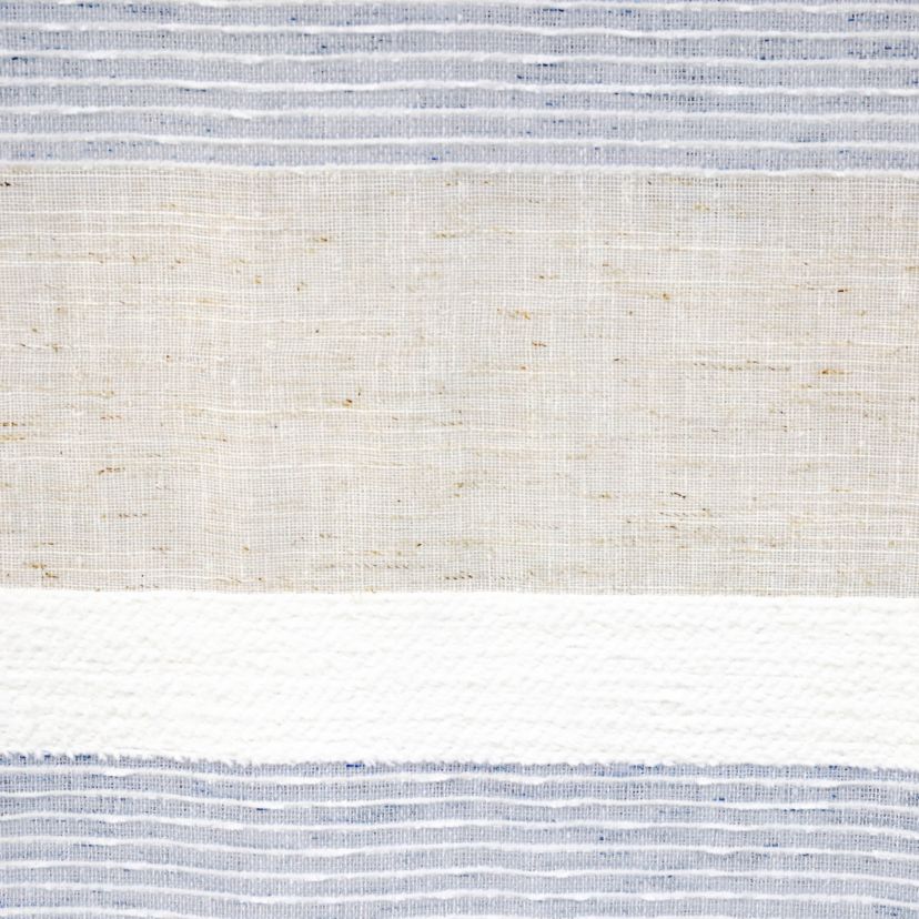 Nathan Light Filtering Dual Header Curtain Panel 52 x 63 in Blue