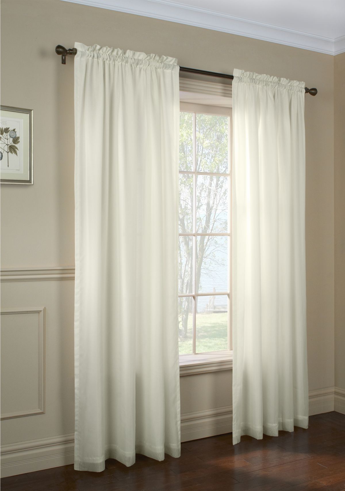 Rhapsody Tailored Rod Pocket Panel Curtains