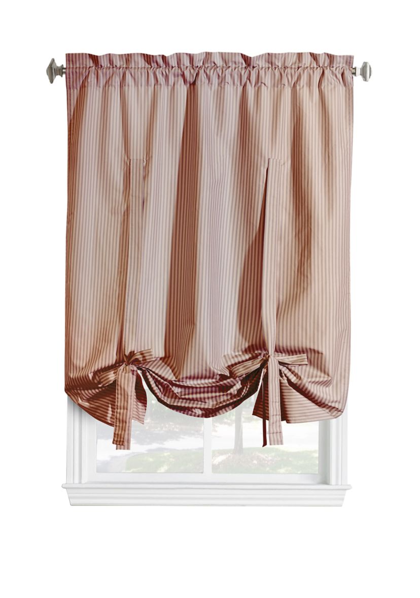 Ticking Stripe Tie Up Valance