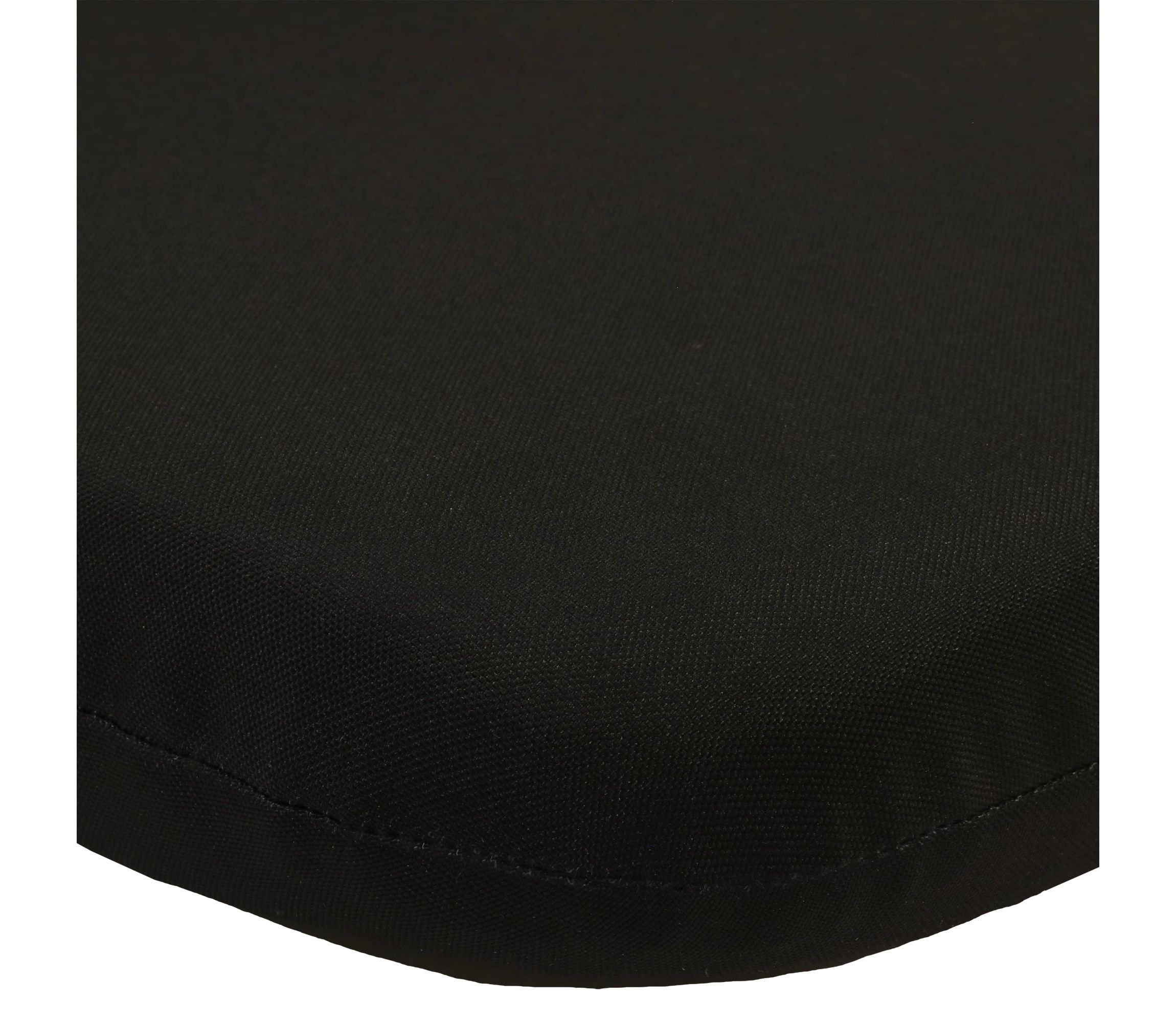 Ebony Outdoor High Back Cushion 20 x 45 in Solid Black