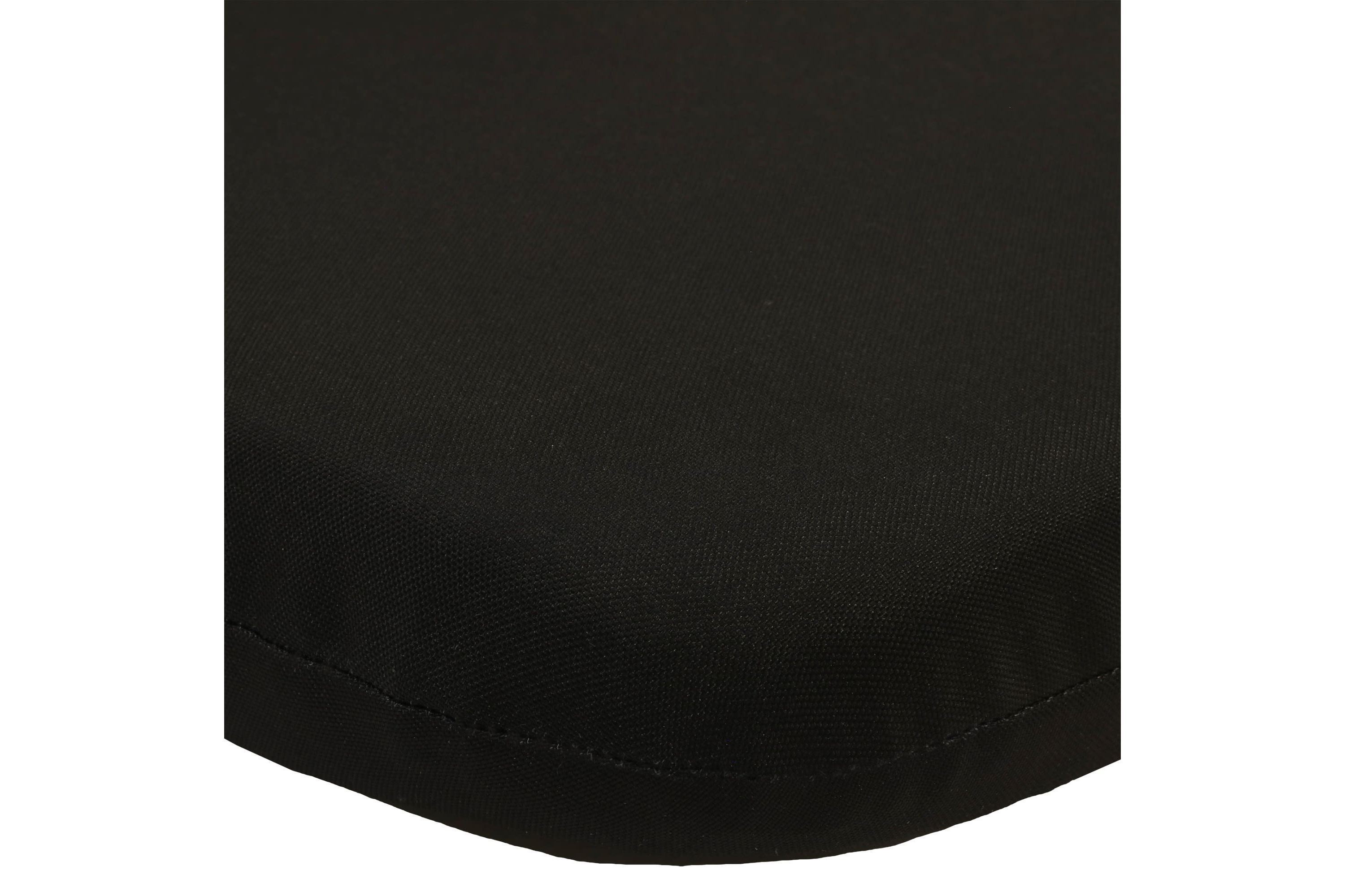Ebony Outdoor High Back Cushion 20 x 45 in Solid Black