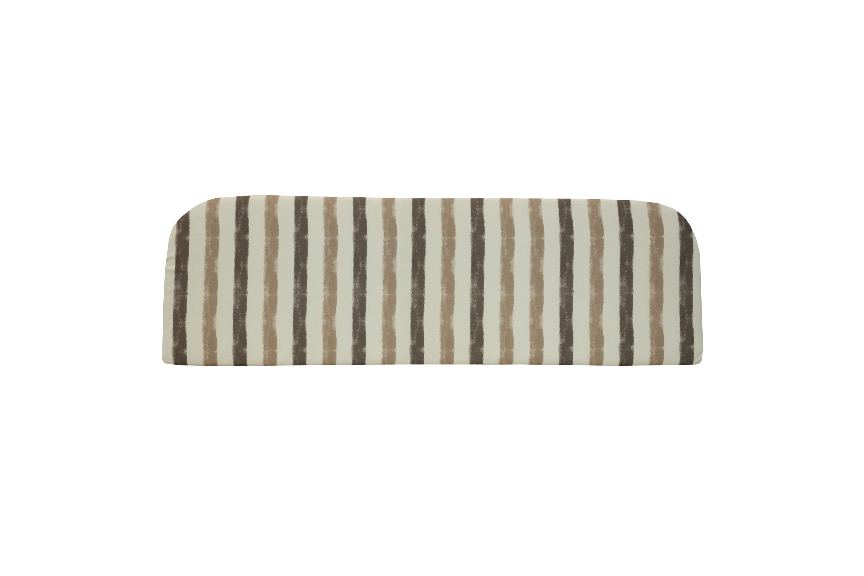Nature Outdoor Stripe Printed Bench Seat Cushion 60 x 18 in Taupe