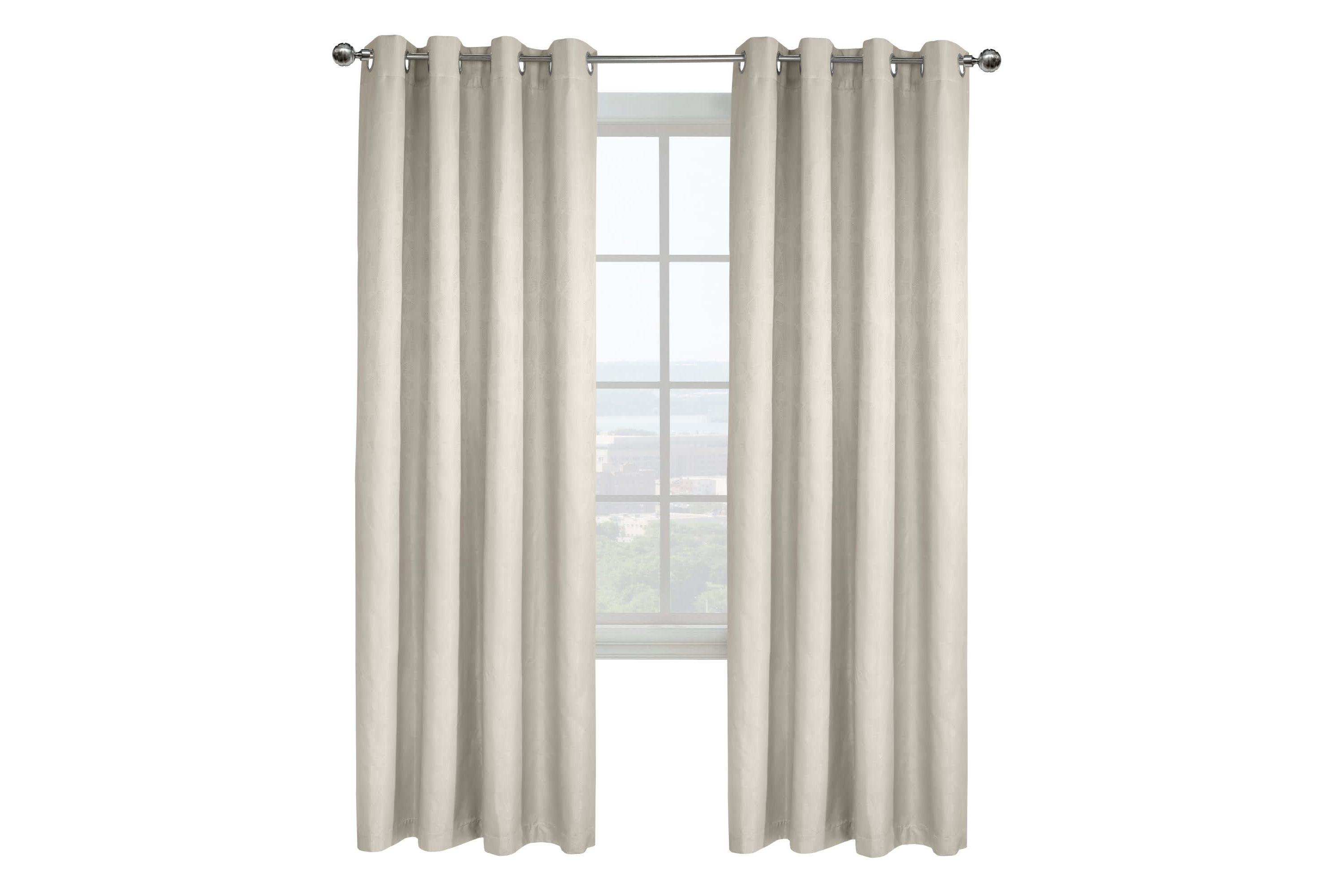 Ethan Blackout Grommet Curtain Panel 52 x 63 in White