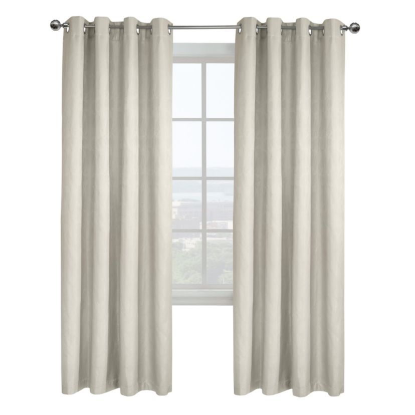 Ethan Blackout Grommet Curtain Panel 52 x 63 in White
