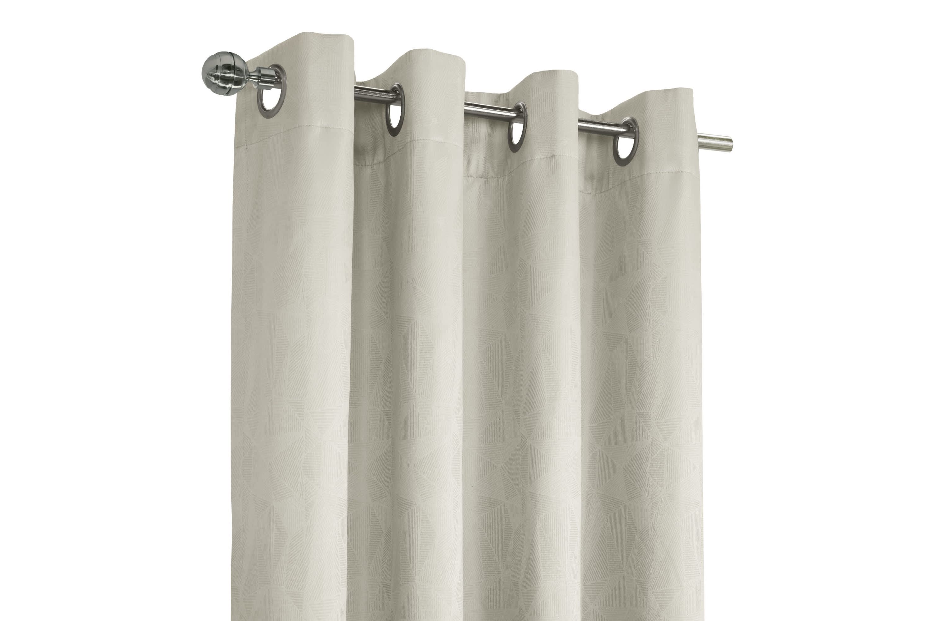 Ethan Blackout Grommet Curtain Panel 52 x 63 in White