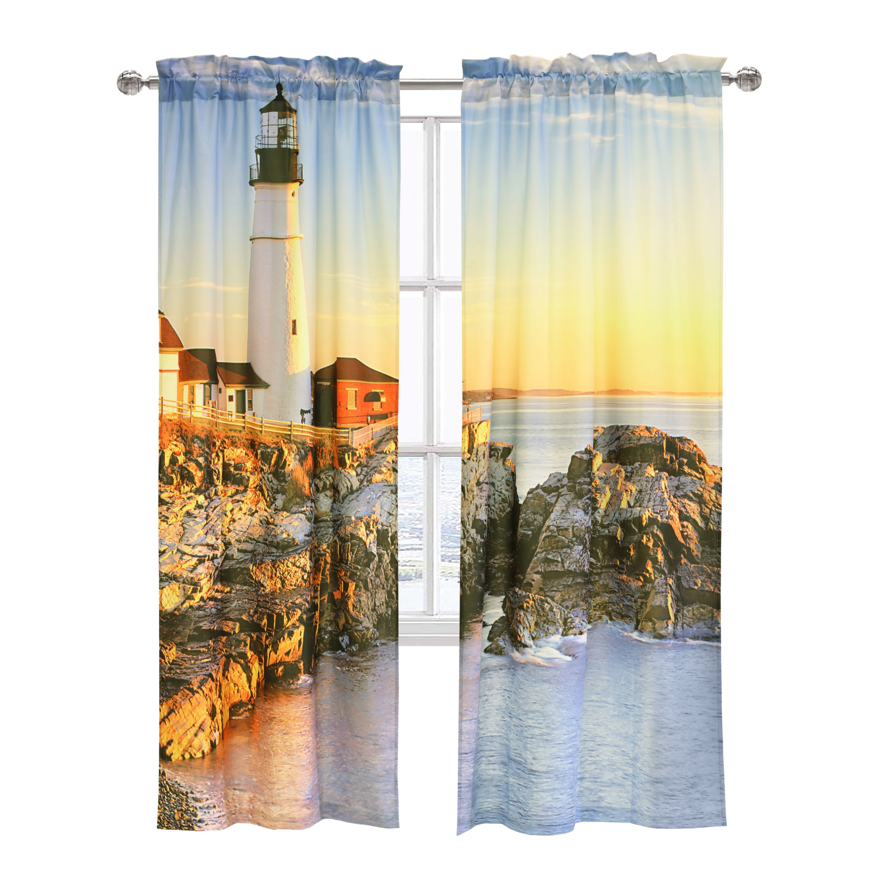 Lighthouse Window Panel Pair