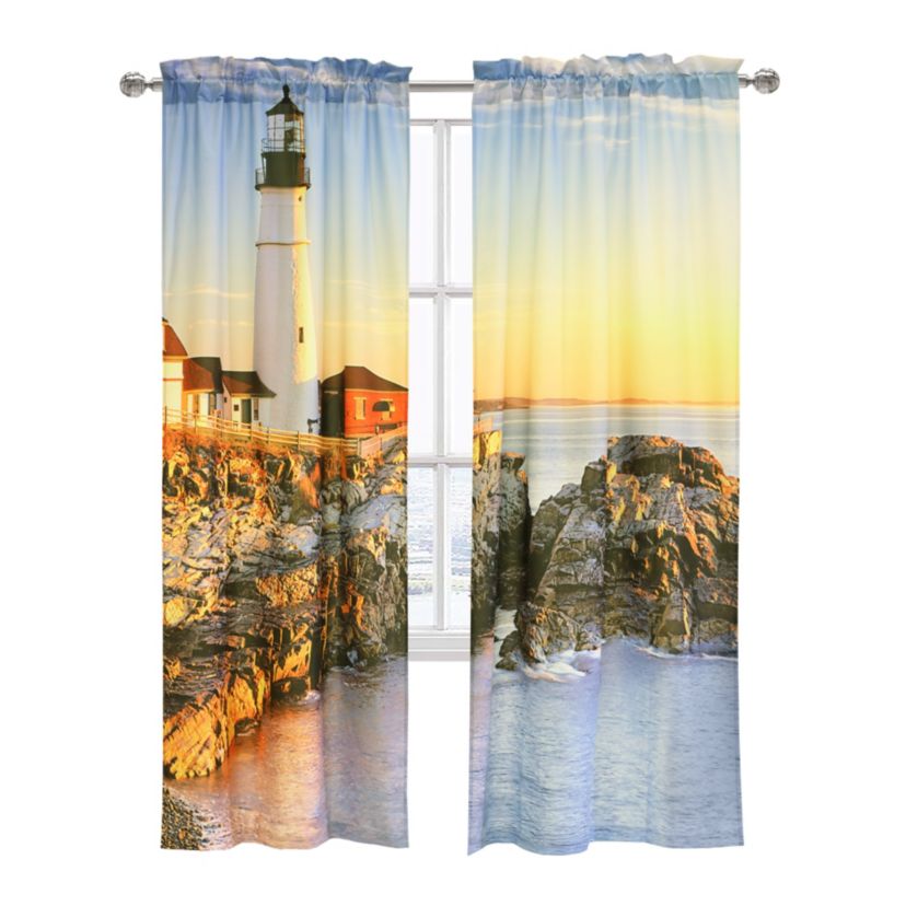 Lighthouse Window Panel Pair