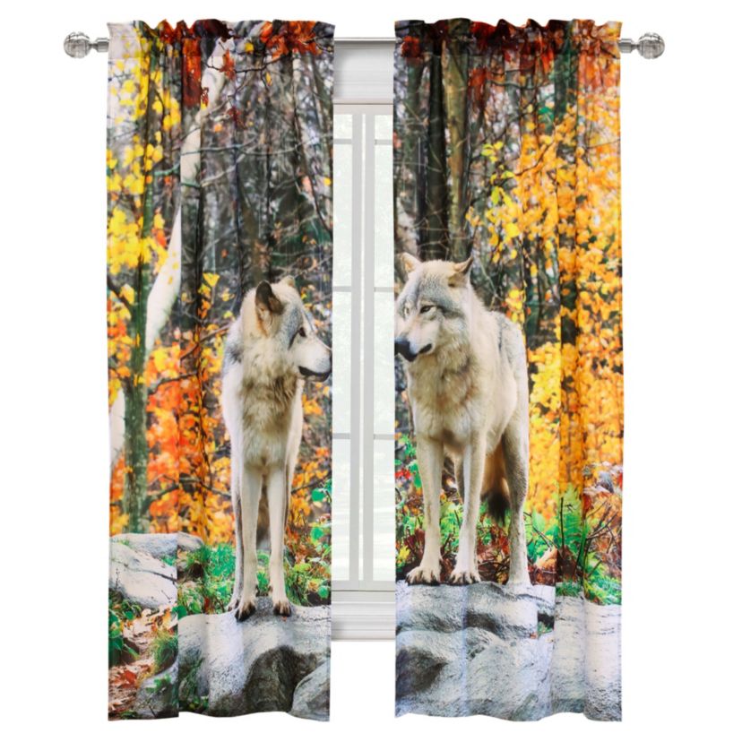 Wolves Window Panel Pair