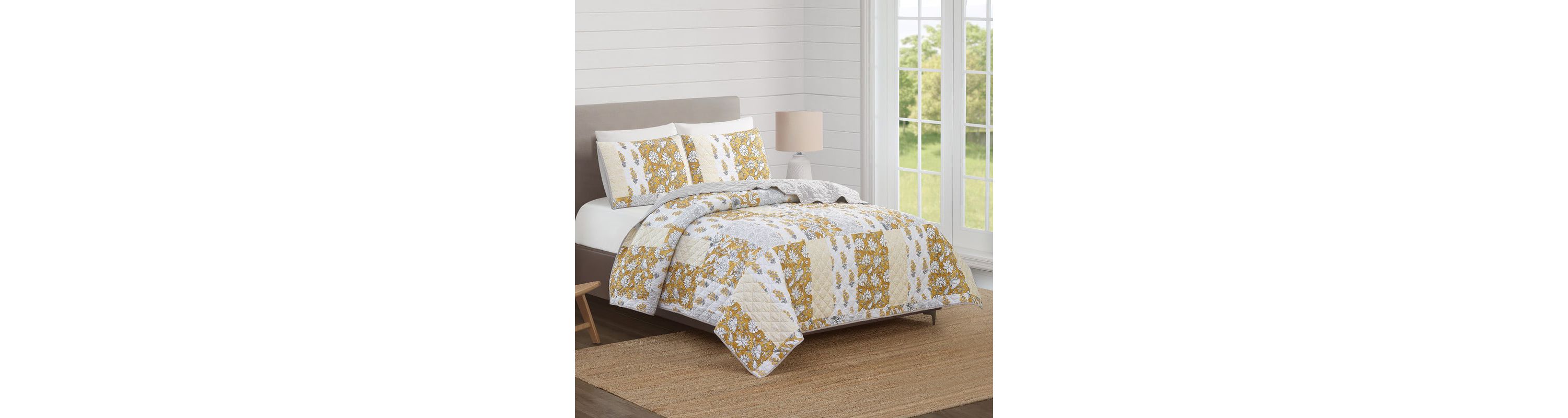 Saffron 3-Piece Quilt Set