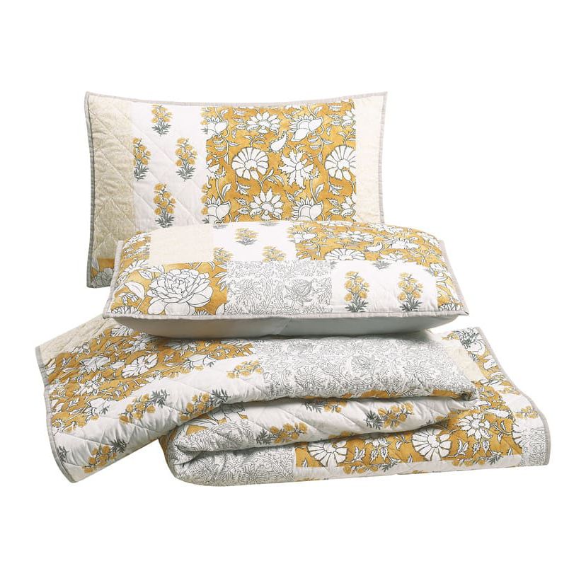 Saffron 3-Piece Quilt Set