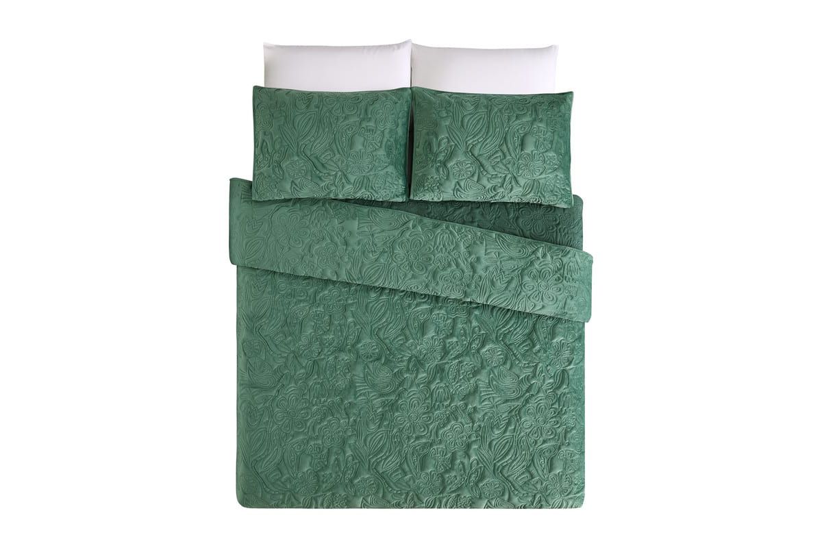 Secret Garden 3-Piece Velvet Quilt Set by Jungalow