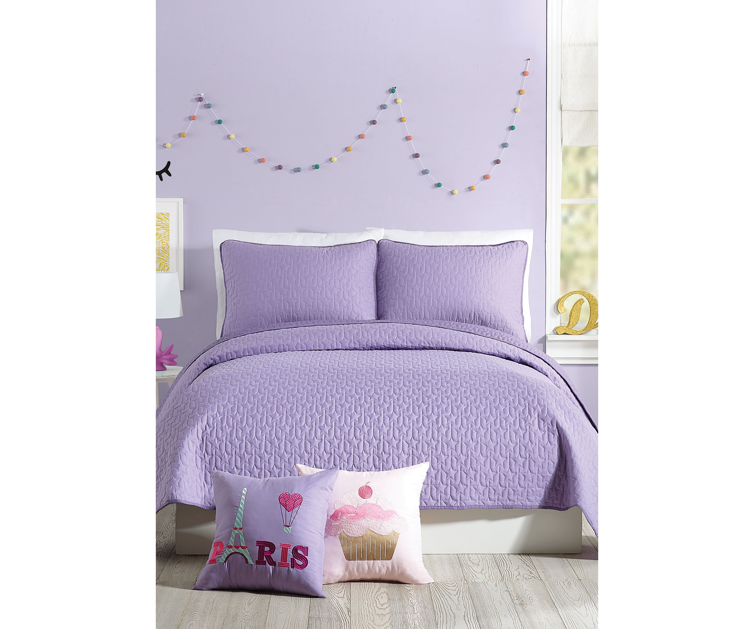Coty Purple Quilt Set