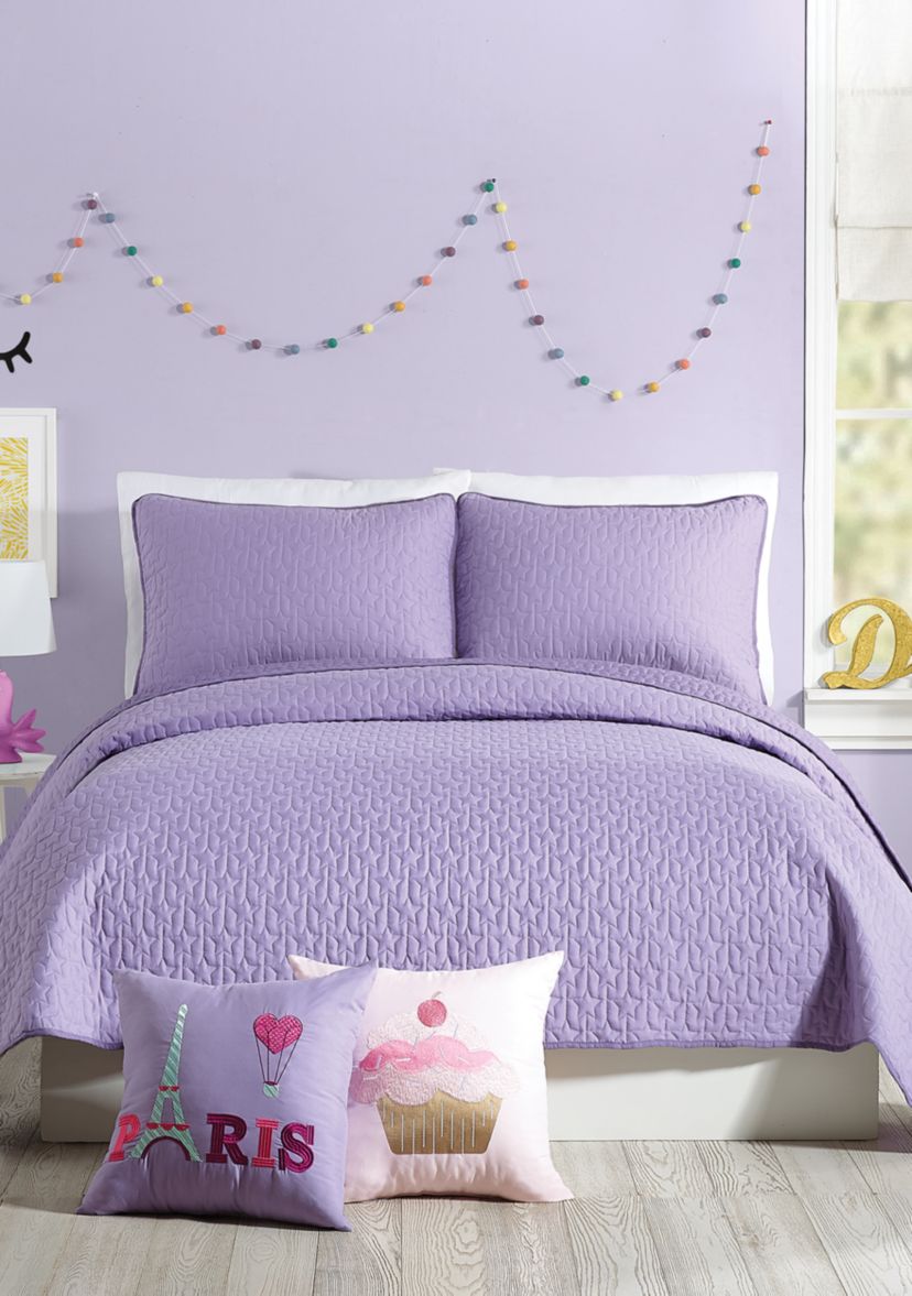 Coty Purple Quilt Set
