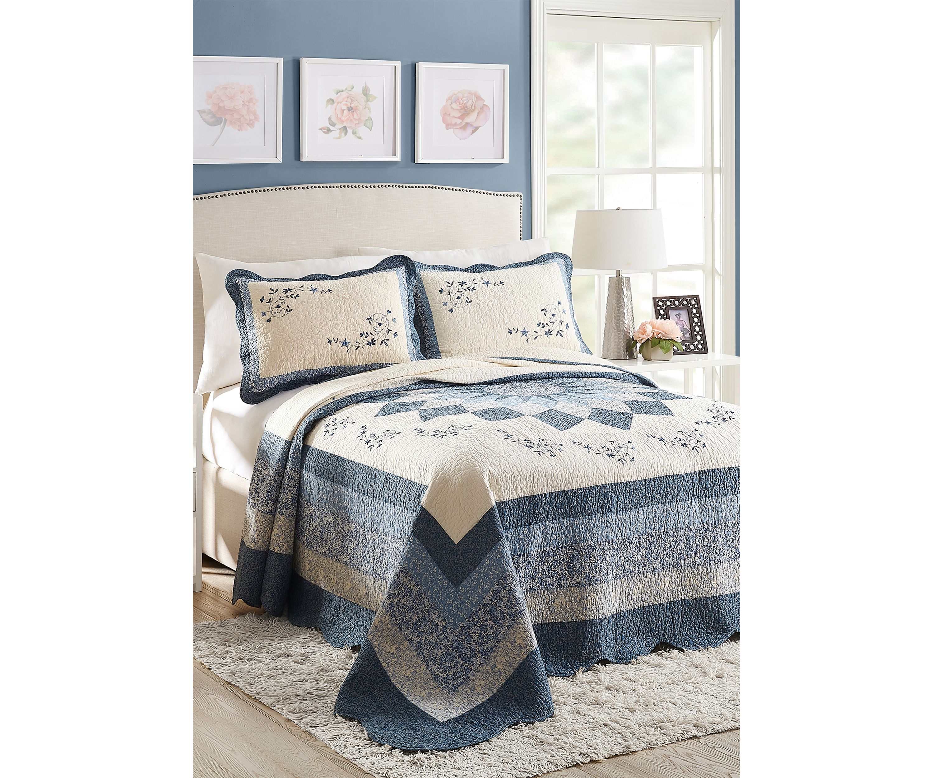 Charlotte Embroidered Bedspread