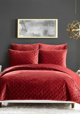 Modern Heirloom Poly Velvet Quilt Set Belk