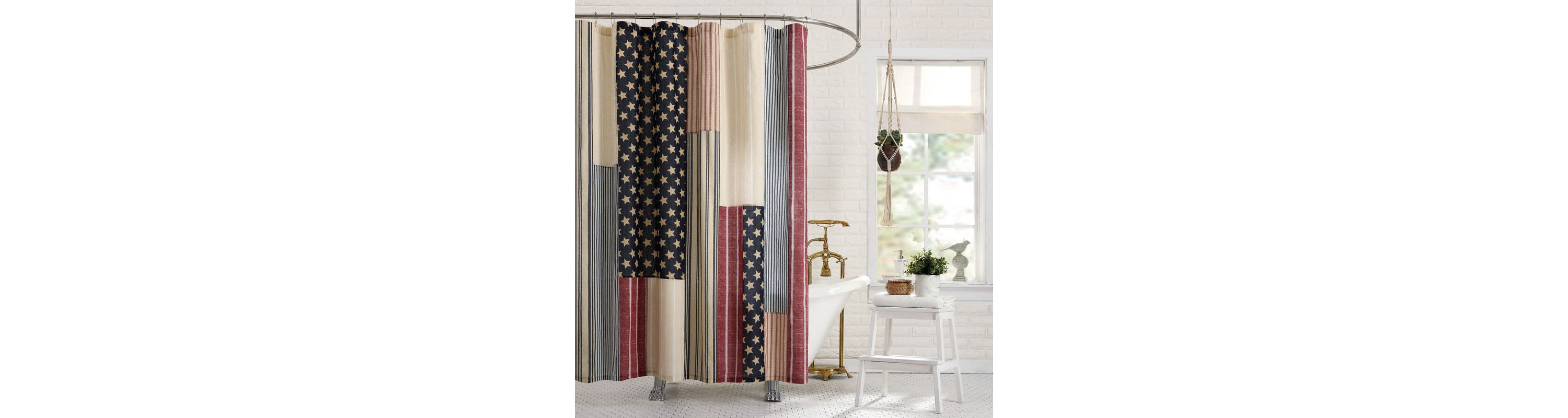 American Patchwork Shower Curtain