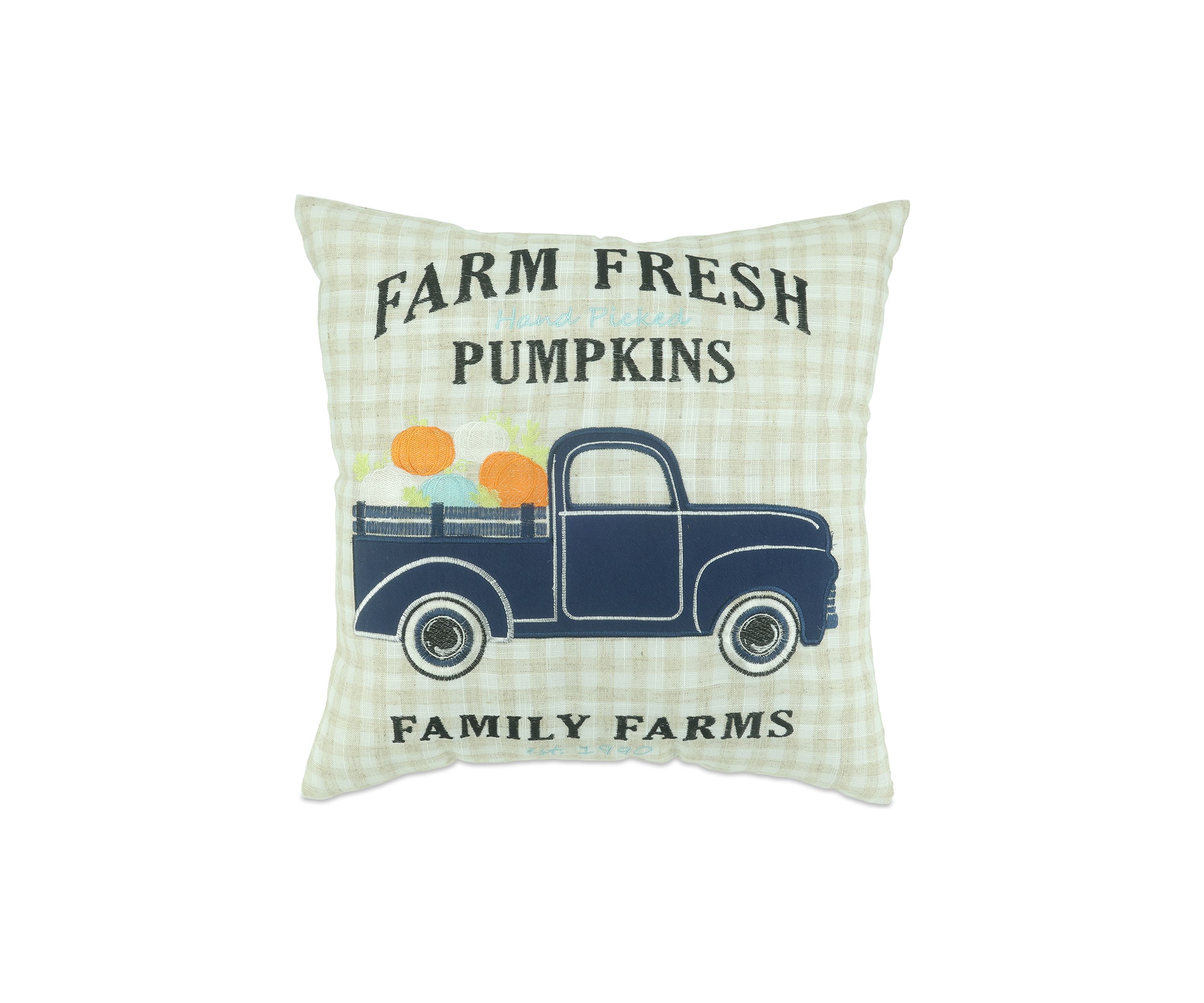 Fall Family Farms Throw Pillow