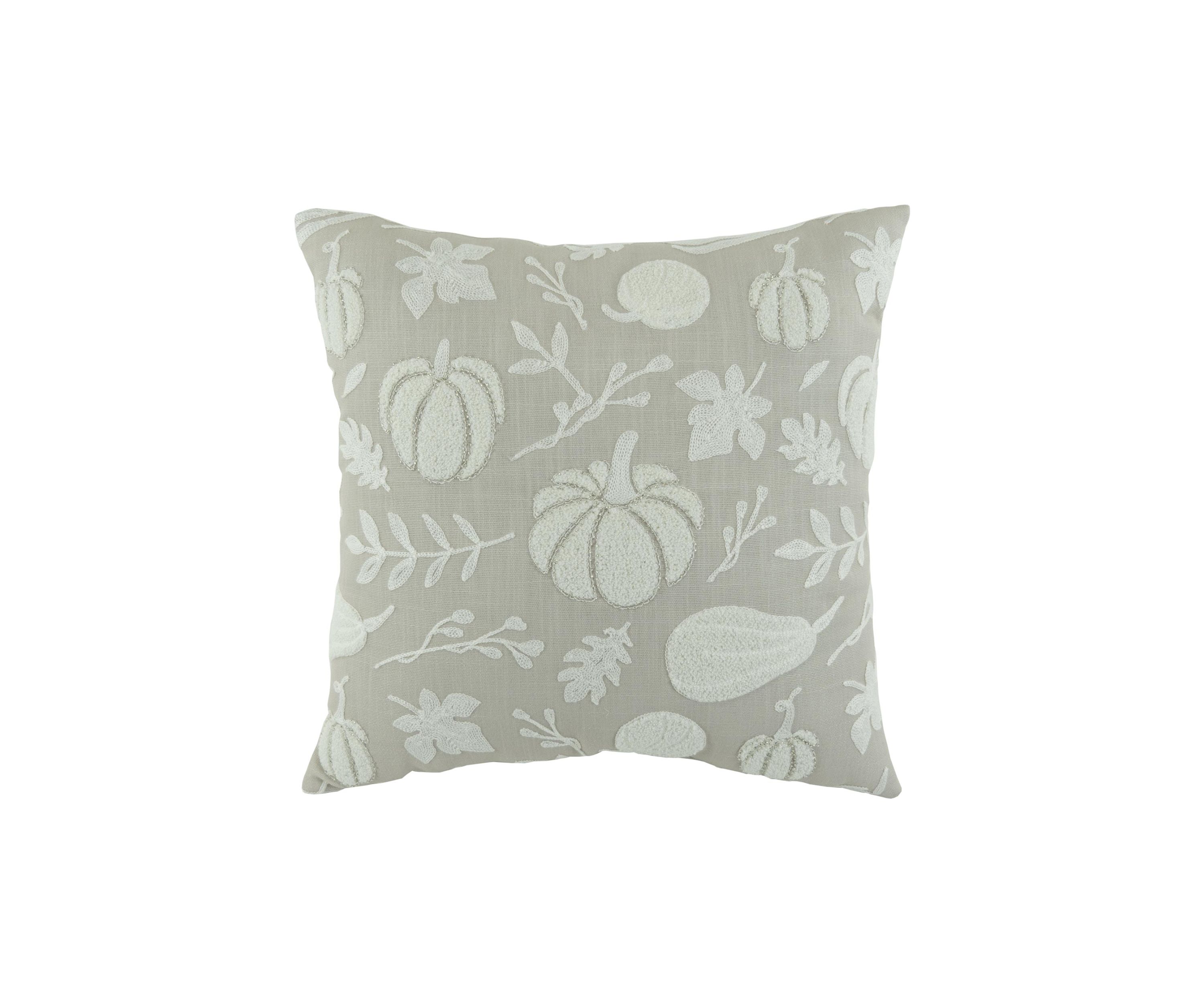 Neutral Stitched Throw Pillow