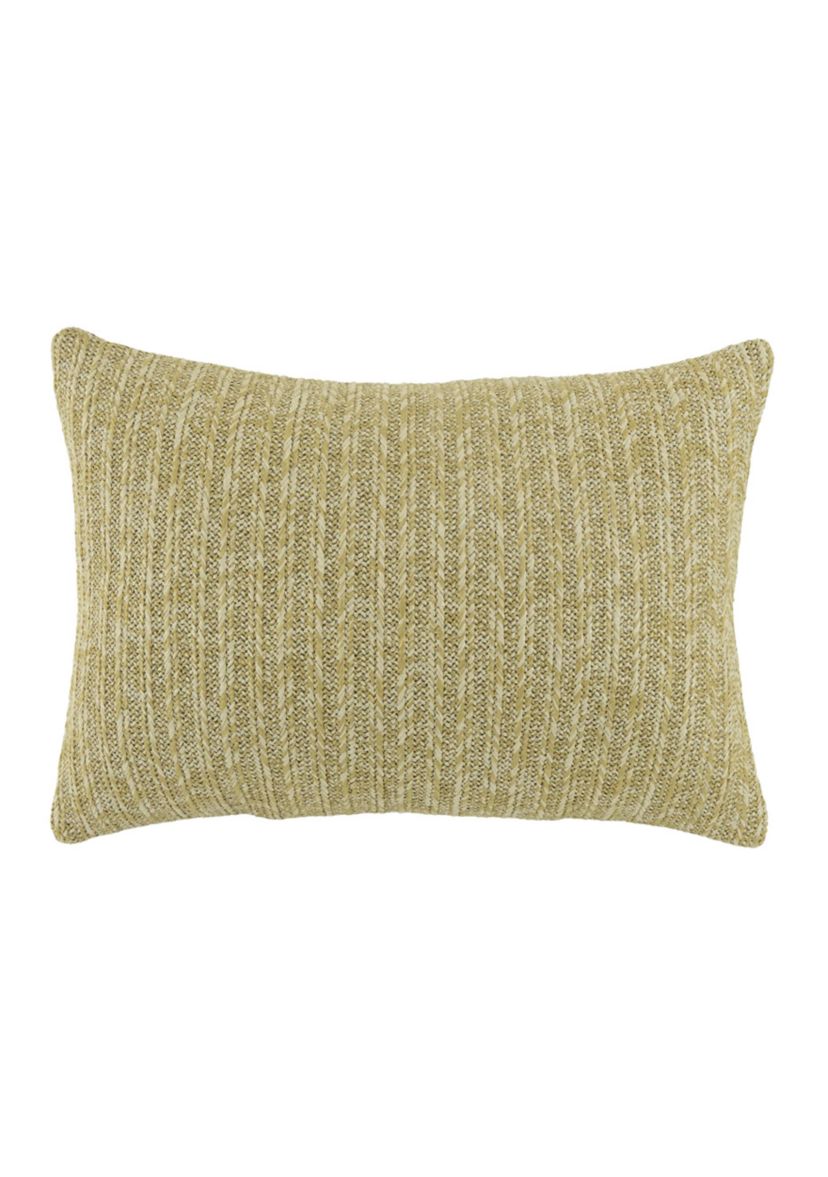 Embroidered Pumpkins Jute Throw Pillow