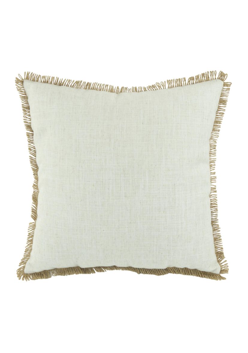 Textured Blue Pumpkin Throw Pillow