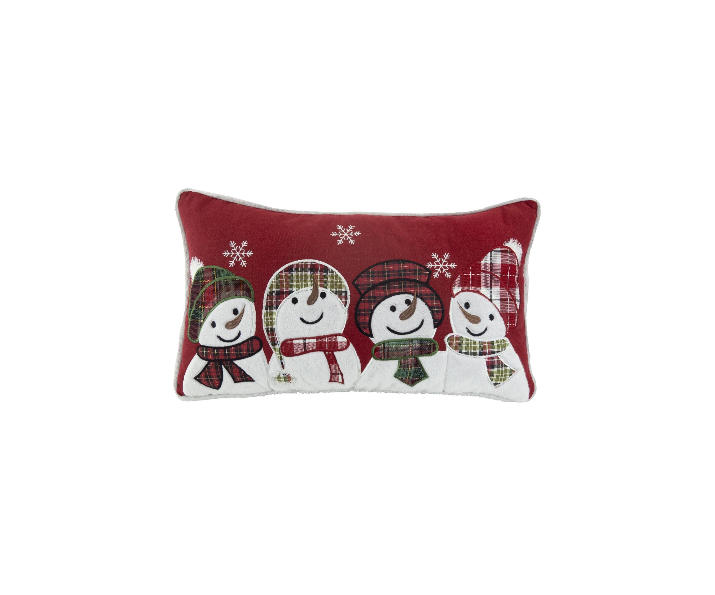 Snowman Friends Throw Pillow