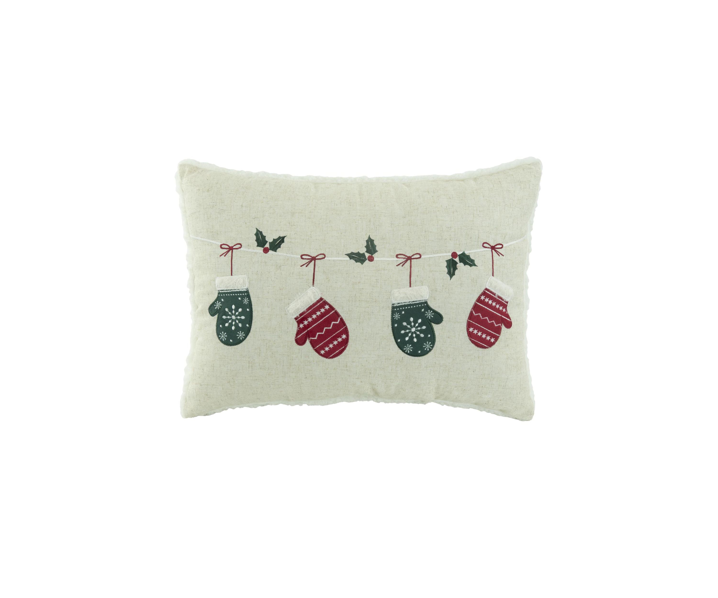 Mitten Garland Throw Pillow