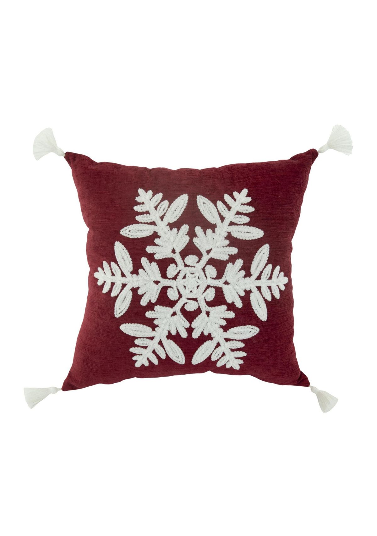 Crystal Snowflake Throw Pillow