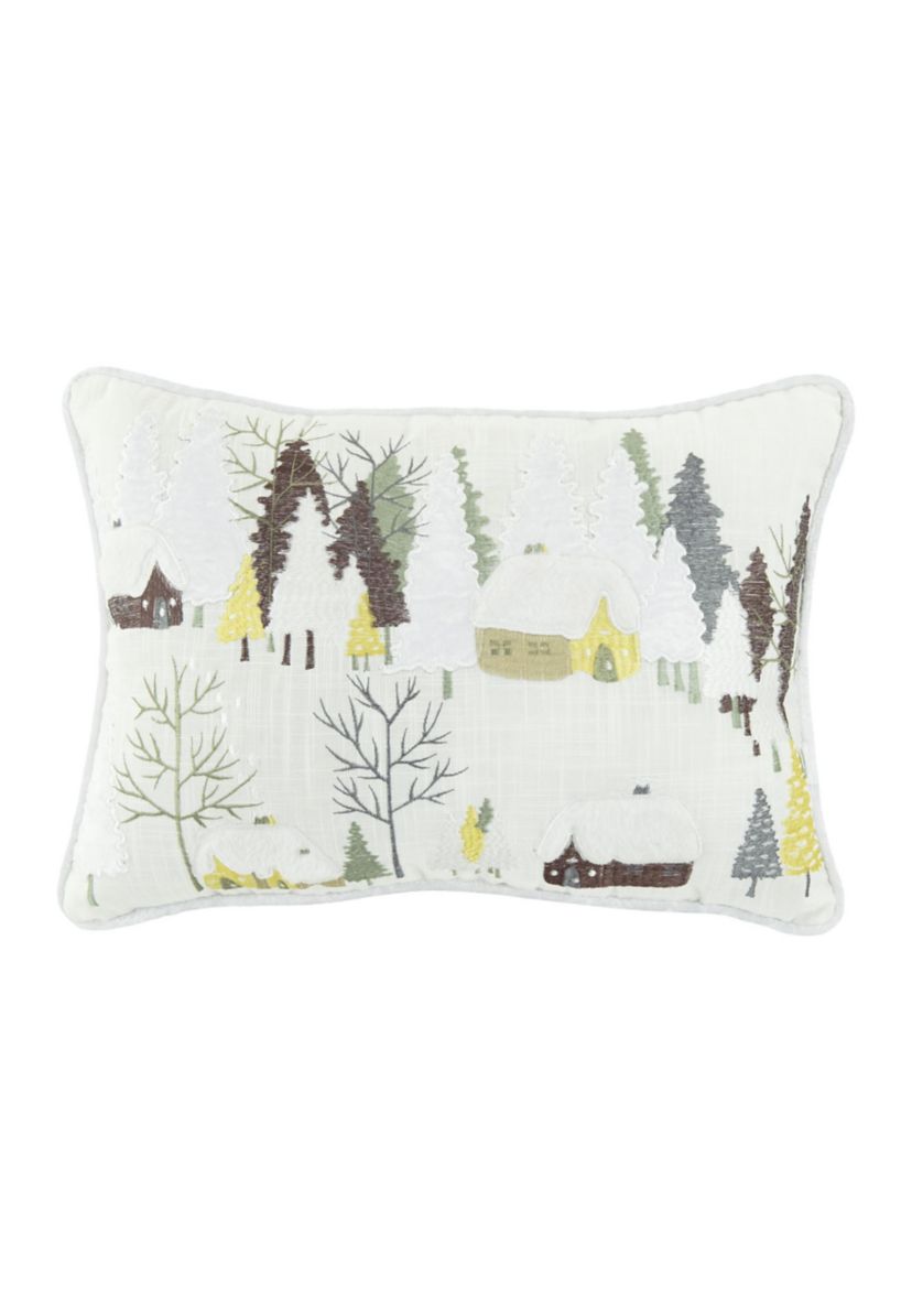 Christmas Village Throw Pillow