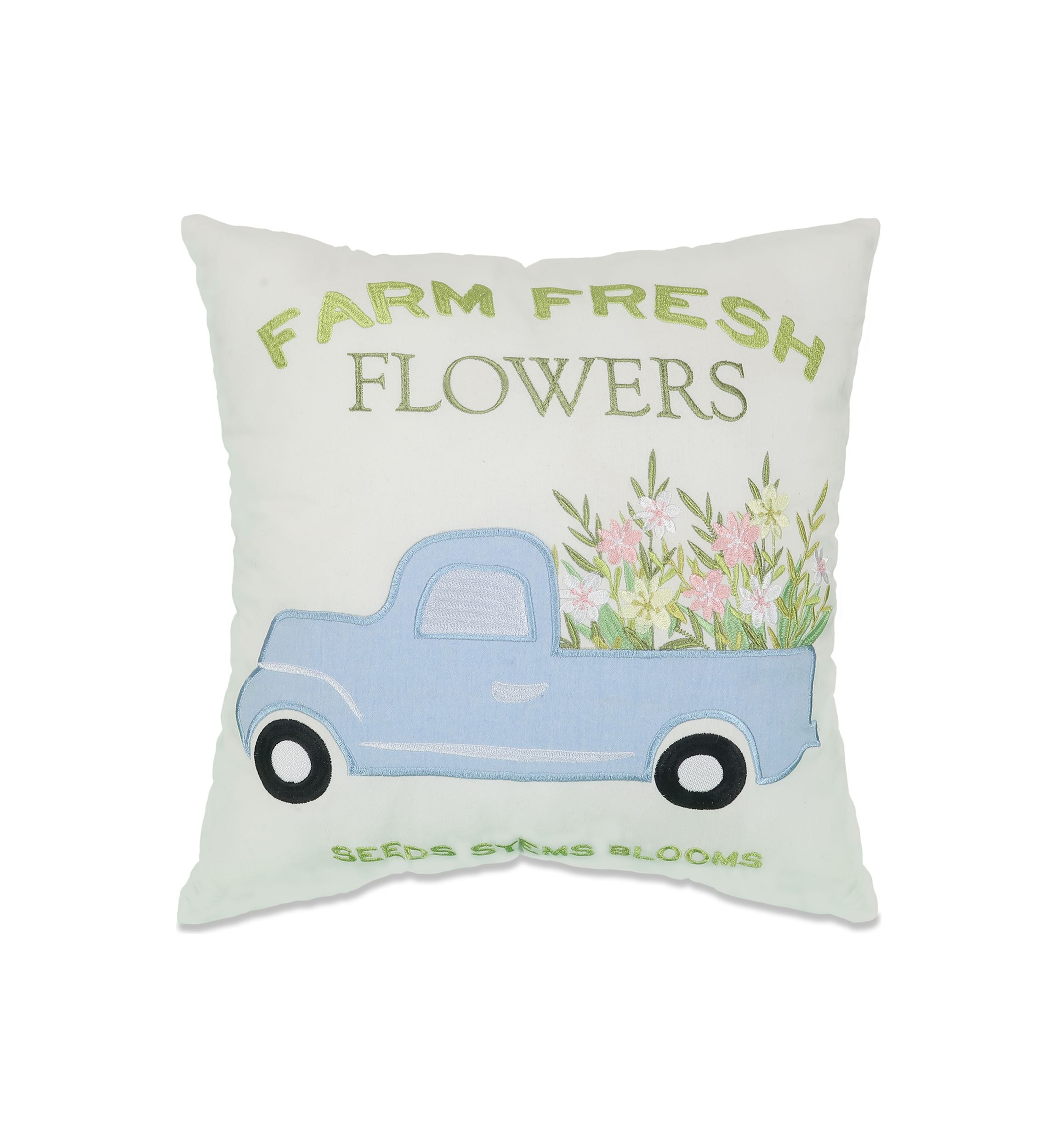 Farm Fresh Flowers Pillow 