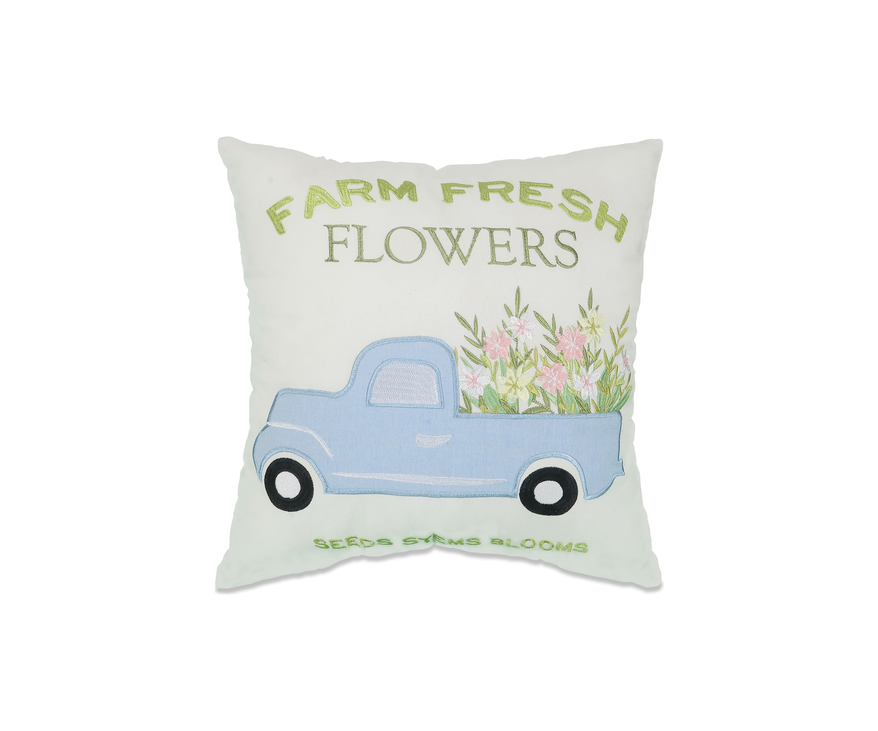 Farm Fresh Flowers Pillow 