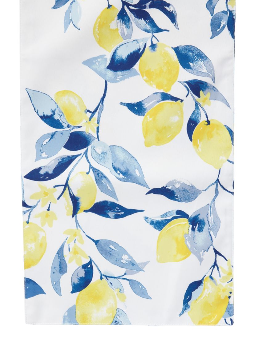 Limoncello Blue Printed Table Runner