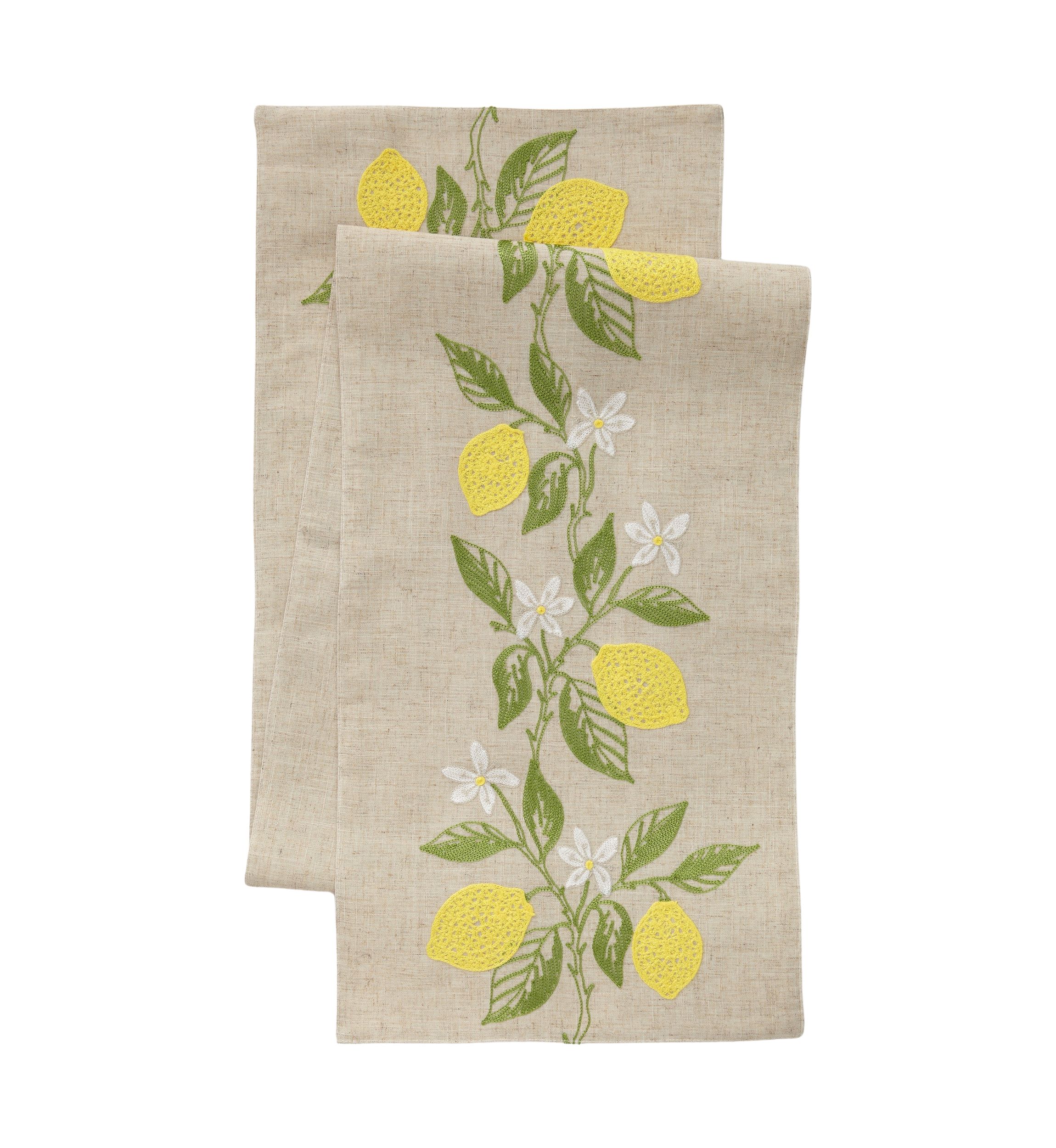 Lemon Vines Table Runner