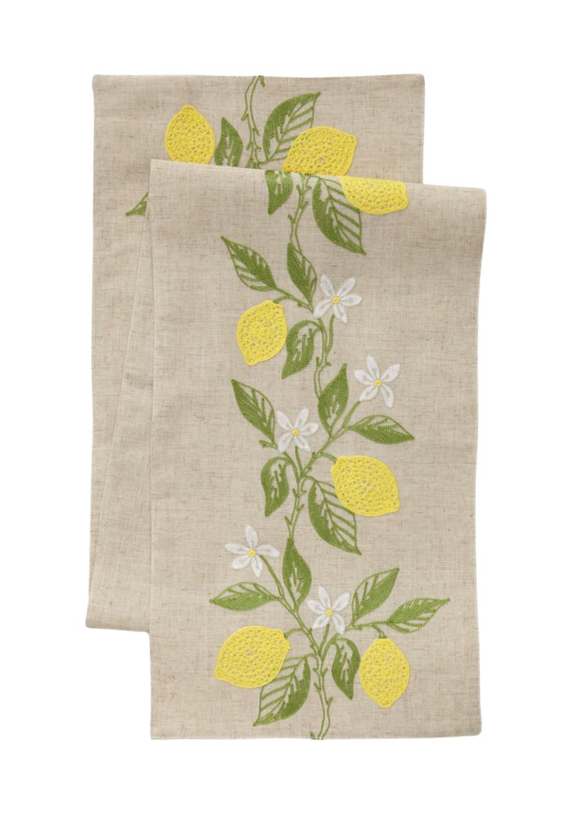 Lemon Vines Table Runner