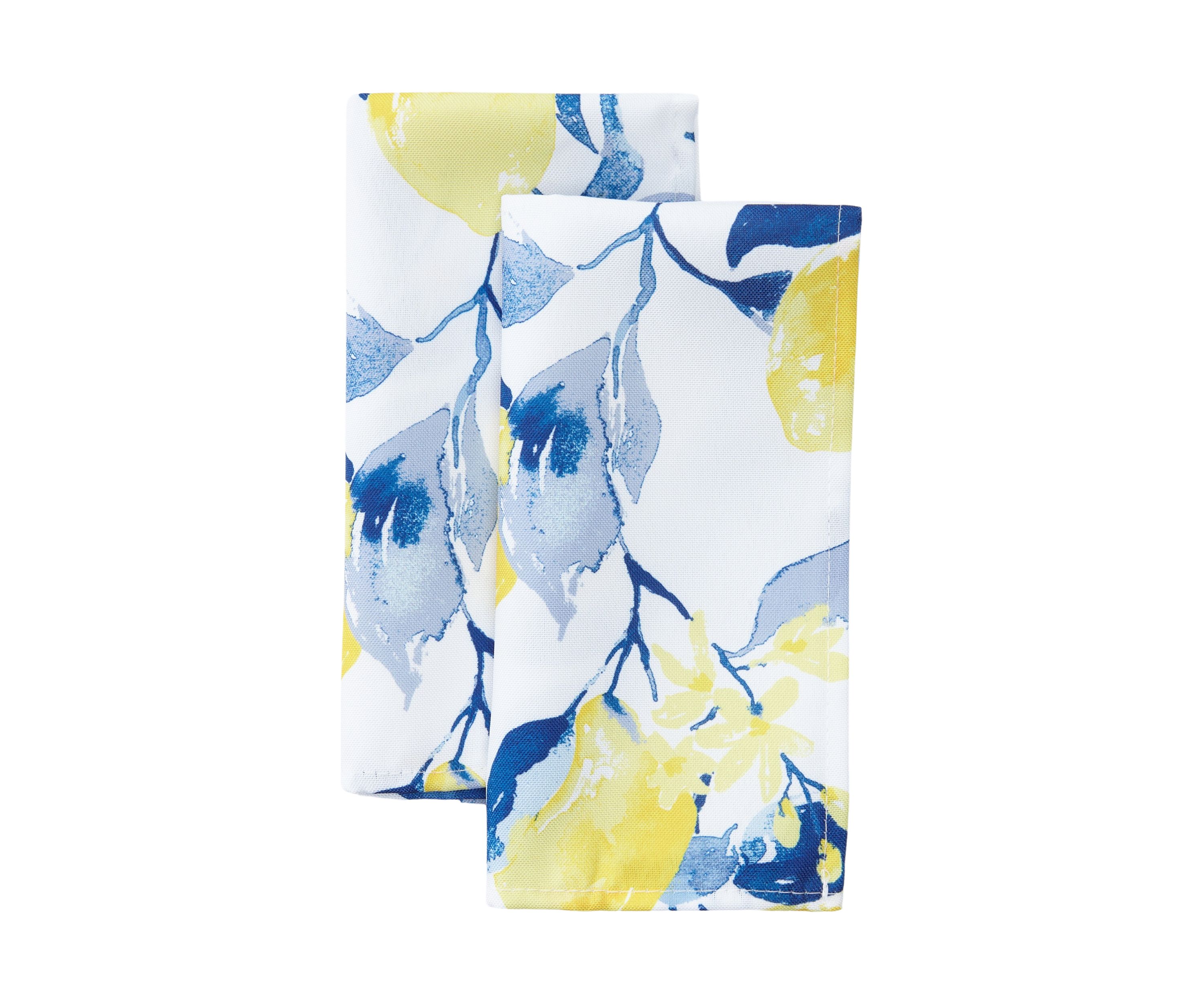 Limoncello Blue Printed Set of 2 Napkins