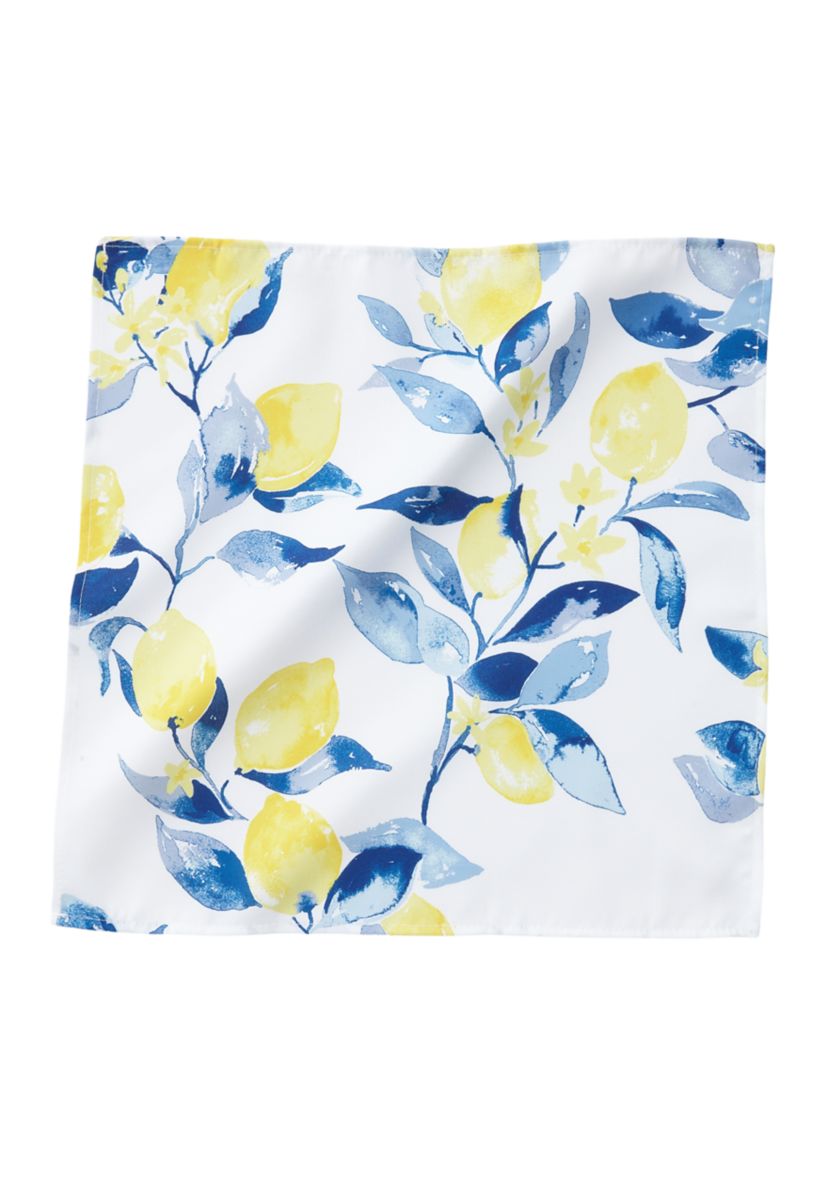 Limoncello Blue Printed Set of 2 Napkins